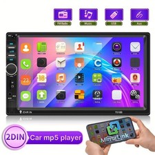 HD 7" Doppel 2DIN Touch Screen Autoradio Bluetooth Car Stereo USB AUX MP5 Player