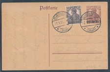 Saargebiet.  Ganzsache Mi.-Nr