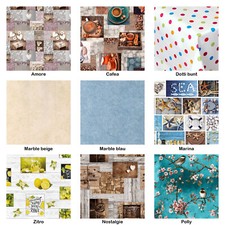 PVC Wachstuch Tischdecke - Eckig - versch. Muster Wachstischdecke Wachstuchdecke