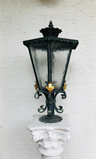 Alte Schmiedeeiserne Außen Lampe Sockellampe Leuchte Kupfer Dach Schmiedeeisen