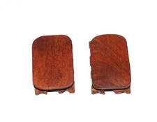 2 Holzsockel, Tischchen, Skulptur, Bonsai, Suiseki