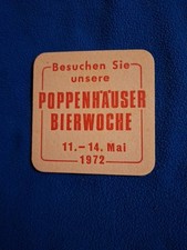 Bierdeckel 1972 Poppenhausen