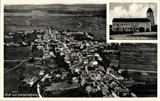 Ak Langenaltheim in Mittelfranken, Luftaufnahme von  Bäckerei W.... - 11402533