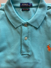 Ralph Lauren Damen Polokleid "The Mesh Mini" Größe M figurbetont in türkis