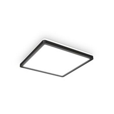 LED Deckenlampe Panel indirekt ultraflach Deckenleuchte Wohnzimmer Flur schwarz
