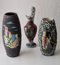 3 Vasen San Marino Italy Ceramica Titano 50er MidCentury