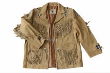 Damen/Herren Fransenjacke