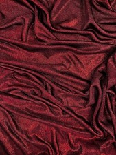 2M schwarz/rot Melange Folie schräg Jersey Schneiderei Stoff