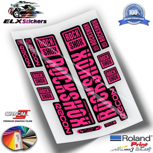 Rockshox recon fluor sticker - recon,