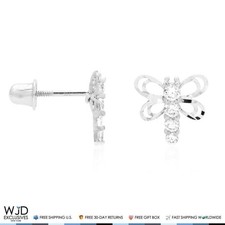 Ohrstecker 14 Karat Weißgold