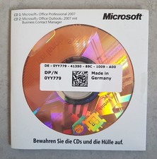 Microsoft Office Professional 2007 & Outlook 2007 Dell OEM 2er CD-Set - NEU