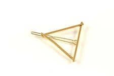 Haarklammer Haarspange Dreieck Triangle gold silber Haarschmuck A525a