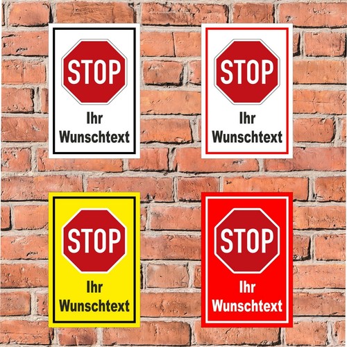 Schild stop ihr - -, wunschtext-