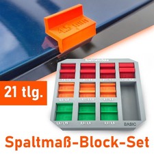 Spaltmaß Blöcke Set 21 tlg