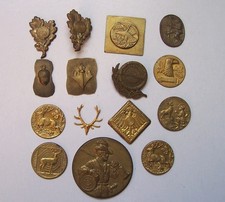 Konvolut alte Abzeichenrohlinge, Schützenabzeichen ohne Nadeln