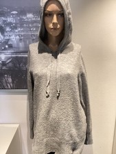Schöner grauer Strickhoodie in Gr. L von Amisu