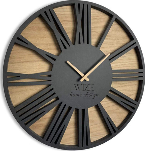 Vintage holz wanduhr - vintage, 19,7"