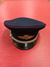 Schirmmütze Feuerwehr Sachsen Ausgehuniform mit Wappen Blau Größe 56 