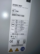 SMA Sunny Boy SB 1700 Solar PV Wechselrichter, 1,7KW  1700 Watt (rot)