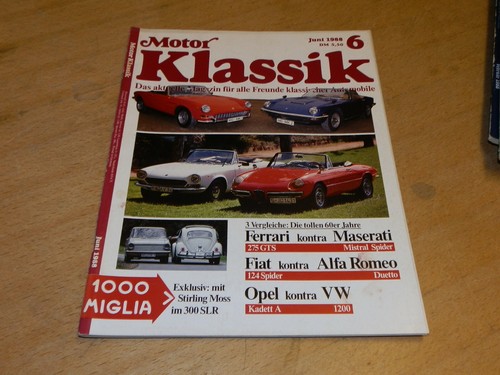 Motor klassik 1988 opel - klassik, 6/1988,