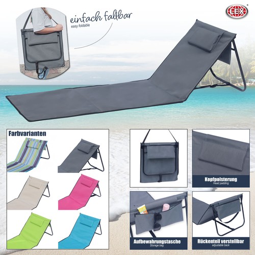 Strandliege strandmatte - strandliege,