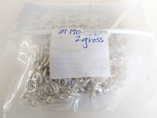 10x Knebelverschluss versilbert schlicht Knebel Verschluss Halskette Armband K