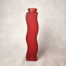 IKEA Skämt Vase aus rotem Glas - skandinavisches Design 2000er Jahre