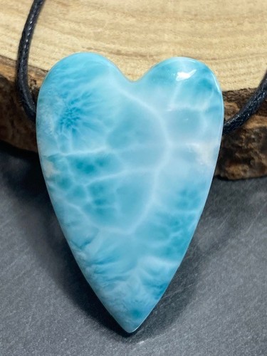 Unikat larimar herz - larimar, anhänger