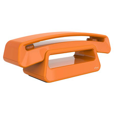 ALCATEL – ePure Iconic, DECT Telefon, Vintage Design, Freisprech, Display Orange