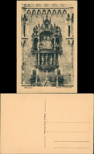 Ansichtskarte münchen rathaus - ansichtskarte,