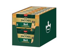 Jacobs 3-in-1 Caramel, Instant Coffee Sticks, 12 x 10 Sticks, 120 Drinks