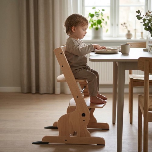 Hochstuhl baby aus holz - hochstuhl, –