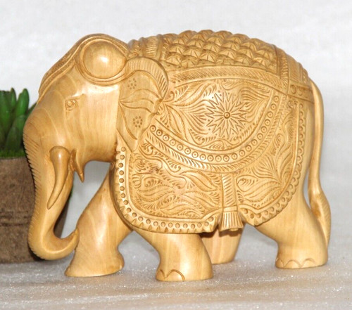 Antik holz elefant figur - antik,