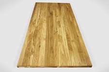 Massivholzplatte Tischplatte Arbeitsplatte Podest Wildeiche geölt 40mm