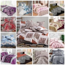 Bettwäsche 200x200 cm Bettgarnitur Bettbezug Baumwolle 5 tlg VAR #10