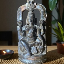 Indische Holz-Stele –