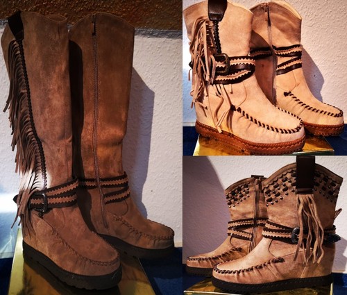 Damen mokassin stiefel - 3x, /