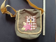 Umhängetasche, 1 Fach, Eule, grün, 20x22x5cm Markenlos