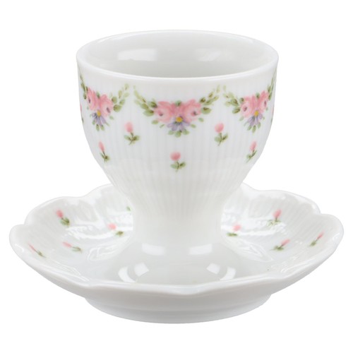 Eierbecher mit schalenablage - eierbecher,