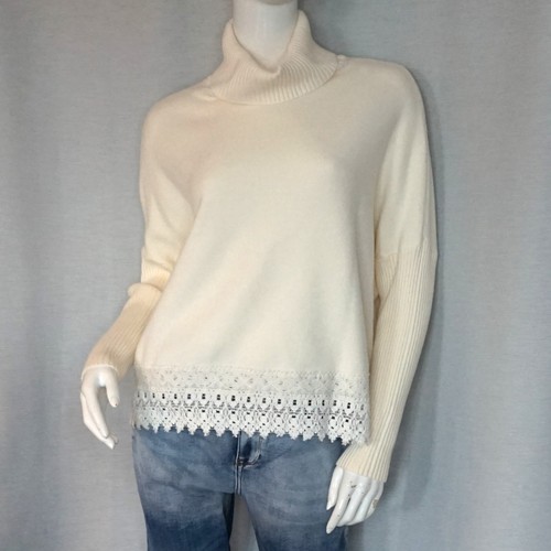 Cropped laced rollkragen - cropped,