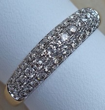 Bandring Brillanten 375 9kt Gold Ring Brillant Diamant Diamond Größe 57 ♦️ 8519