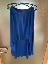 Damen Rock 36/38, Shirtrock, Royalblau, Schwingend?, AJC, breiter Gummibund?