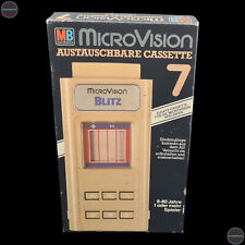 MB Microvision 7 austauschbare Cassette Spiel Videospiel Blitz CIB 1979/1980