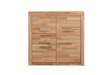 Schrank / Türenteil in Kernbuche teilmassiv geölt 3 Holztüren 100/35/98 cm