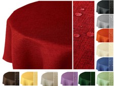 TISCHDECKE*GARTENTISCHDECKE-LEINENOptik-LOTUSEffekt-Fleckschutz-Gastroqualität 