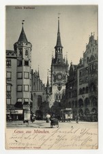 Original Postkarte AK Altes Rathaus in München, 1900