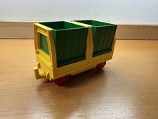 Lego Duplo Eisenbahn 3325 Kipplore Schüttwaggon grün gelb top Zustand
