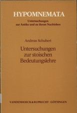 Untersuchungen zur stoischen
