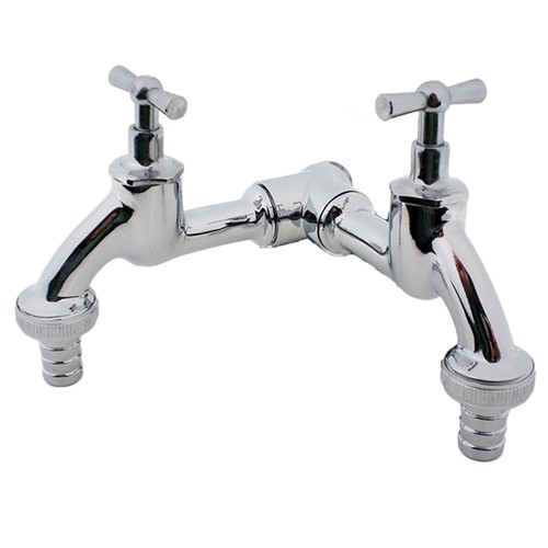 Doppel wasserhahn auslaufhahn - doppel,