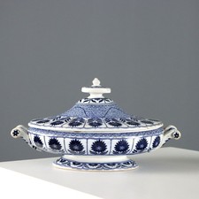 Antike Ovale Gemüseschale Porzellan Minton Manifaktur XIX Jhd Originell